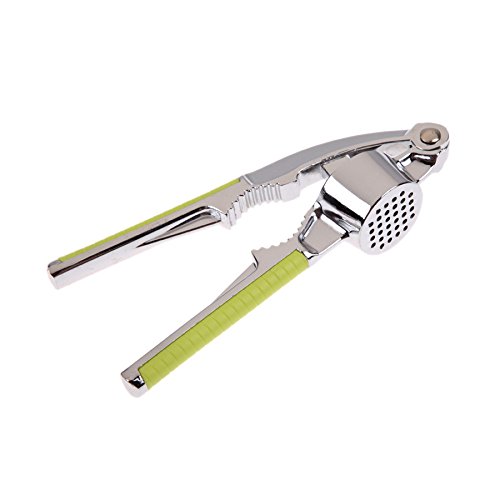 Navisha Stainless Steel Garlic Press/Quick Hand Squeeze Garlic Ginger Press Crusher(Colour Assorted)