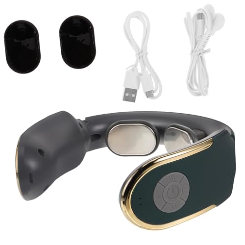 BESTYASH 1 Juego Masajeador De Cuello Con Calefacción Masajeador Cervical Herramienta De Masaje De Cuello Masajeador De Hombros Con Calor Equipo De Masaje De Cuello Abdominales Verde Oscuro