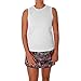 SOFIBELLA UV Colors Womens Sleeveless Tennis Shirt - White/M
