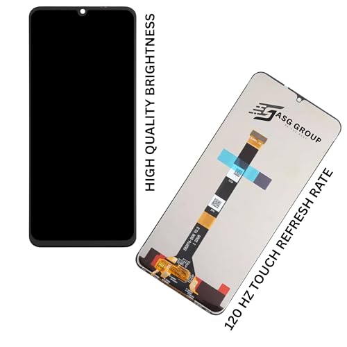 Image of Bezel-Less Display for Realme C53 /C51 /Narzo N53 | HD+ IPS LCD Screen Replacement | Original Quality Black Glass with Touch Panel | Durable, Fast-Response Mobile Display Combo