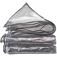 Clear Tarps Heavy Duty Waterproof 26.4x39.6ft, Boat Tarps Covers Without Blocking Light, Waterproof Tarp Rip and Tear Proof, Greenhouse Plastic UV Resistant