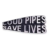Loud Pipes Save Lives Biker Pin for Leather Jackets and Vests by StockPins