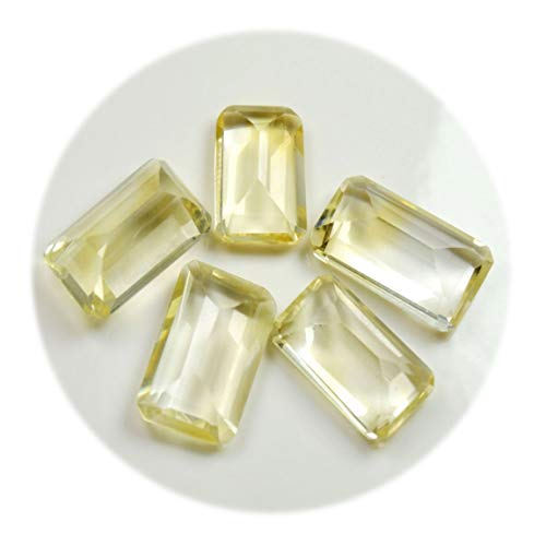 Pierre de citrine jaune lot de 5 pour création de bijoux faits main DIY