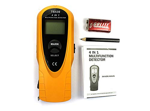 Allsun Stud Finder Wall Multi-Scanner 4 in 1 Wall Metal Detector Wood Stud Edge Center Finder Electric AC Wire Metal Tester Digital LCD Screen Tape,Yellow - Thumbnail 7