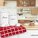 AuldHome Design Enamelware White Sugar Canister; Rustic Distressed Style Staples Storage for Kitchen