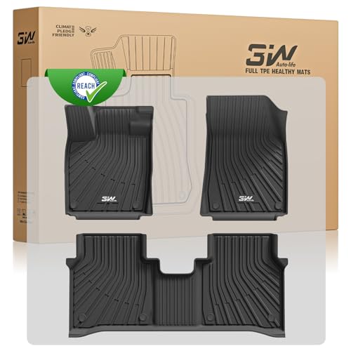 3W Fußmatten für Volkswagen ID.7 2024-2026, Thorex™ Maßgeschneiderte Allwetter-Fussmatten für VW ID.7, Wasserabweisend Antirutsch Hundefreundlic