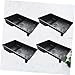 HOMSFOU 4pcs Universal Paint Brush Tray Thickened Creative Tray for Professional Painting Accessory Tool