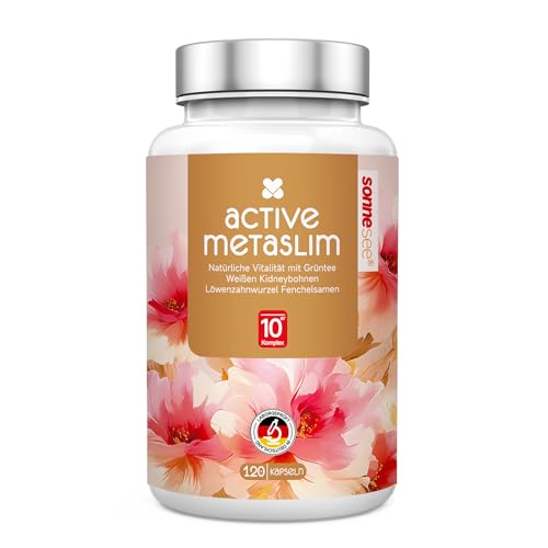 SonneSee MetaSlim 10 fach Pflanzlicher Stoffwechsel-Komplex mit Grüntee L-Carnitin Kurkuma Löwenzahn & Kidneybohne Synergieformel Vegan 120 Kapseln in Deutschland produziert