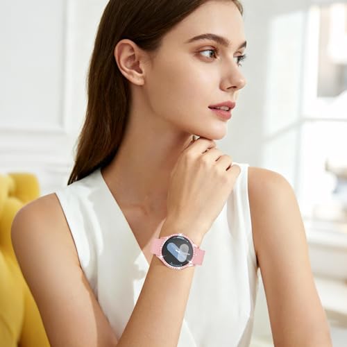 Bougraite 10+4 Pack Bling Case for Samsung Galaxy Watch 7 44mm with Tempered Glass Screen Protector, Glitter Diamond Hard PC Scratch Resistant Protective Cover Compatible with Galaxy Watch 7 44mm by Bougraite - Used condition - Image 7