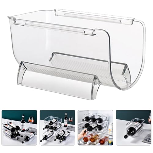 Soporte apilable para botellas de vino acrílico 8pcs miniatura 6