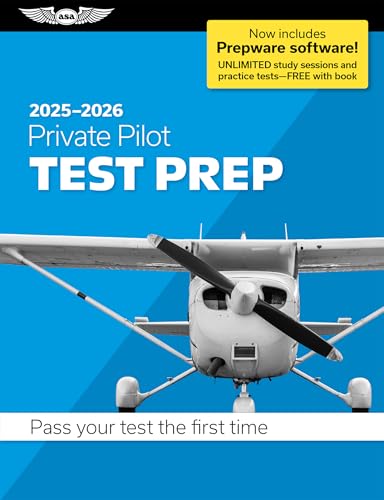 Private Pilot Test Prep 2025-2026: Paperback plus software―pass your FAA exam (ASA Test Prep Series)