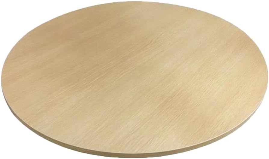 Wooden Table Top Turntable 20" 24" 28" 30" 36" 40", Large Wood Lazy Susan Serving Tray for Dining Table, Round Rotating Plate for Home Kitchen(White Marble,60cm/24in)