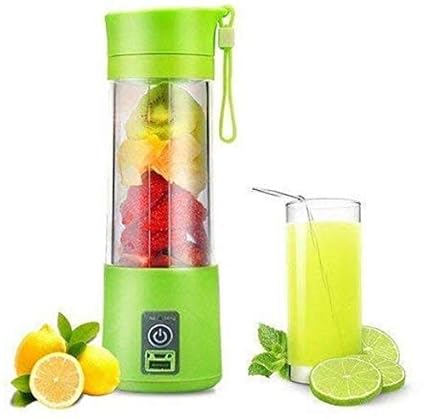 ABC SJ Exims Portable Electric USB Juicer Blender Drink Bottle Cup Juice Maker Machine with Cap (Model-2, Multicolour)