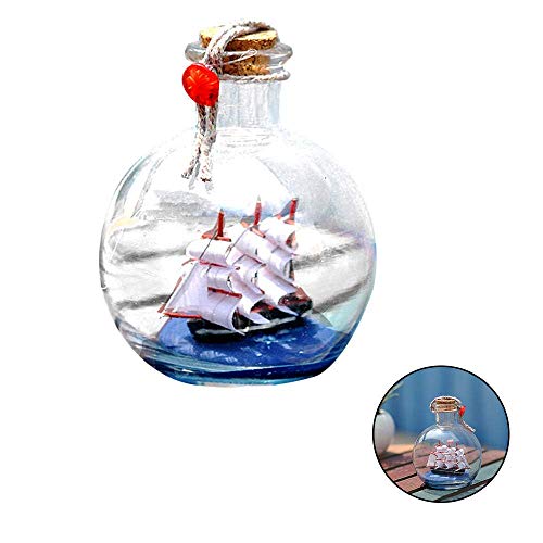Bouteille de souhaits voilier miniature idée cadeau marin anniversaire