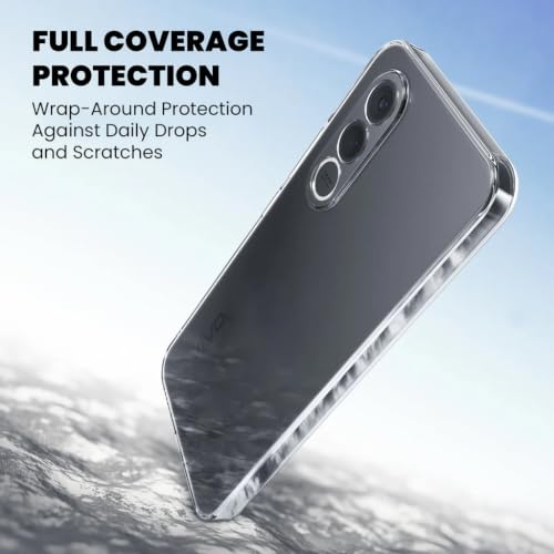 Image of DIZORO Compatible with Vivo V70 FE 5G Back Cover Case Clear,[ Anti Yellow ][Military Grade Protection] Hard PC Back Cover Transparent