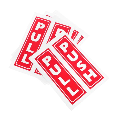 Cabilock 8 piezas Pegatinas Adhesivas para Puertas Corredizas de Vidrio Push Pull para Tiendas y Cafeterías Stickers de PVC Duraderos para Puertas Interiores y Oficinas Fácil Instalación
