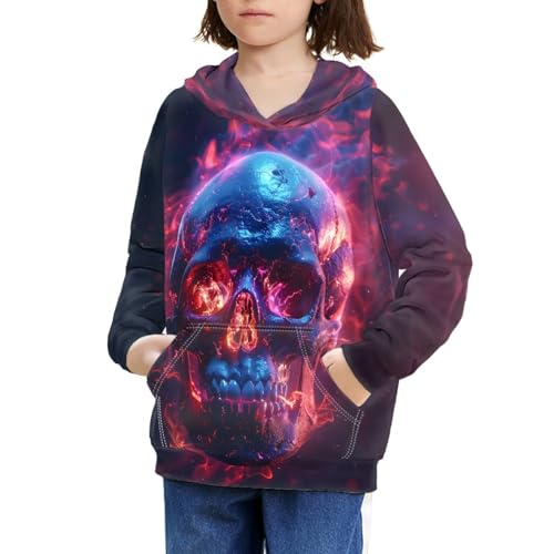 Image of GLUDEAR Teen Boys Girls Novelty Animal Galaxy Hoodies Sweatshirts Pullover