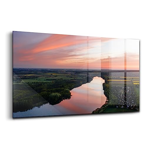 Peinture sur verre vue sur le lac Wallfluent pour sublimer votre séjour