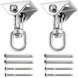 ZNCMRR Heavy Duty Swing Hangers Set 1000LB Capacity, Permanent Antirust Stainless Steel 304S Swivel