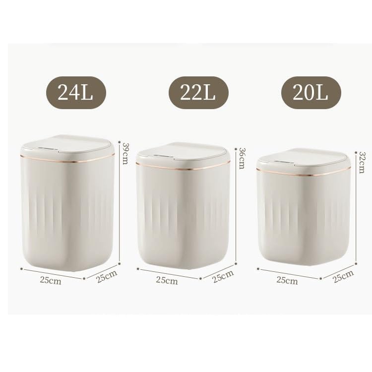 Cubo de basura inteligente de cocina y baño con sensor táctil 20L 3