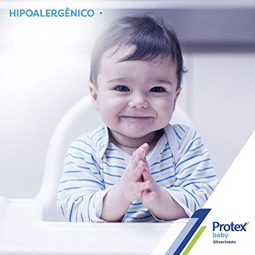 Kit 4 Refil Sabonete Líquido Infantil Protex Baby 180ml