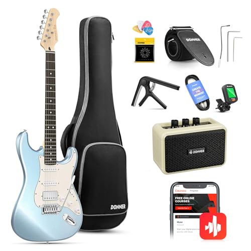 Donner DST-152R Electric Guitar Kit for Adults from Beginners to Advanced