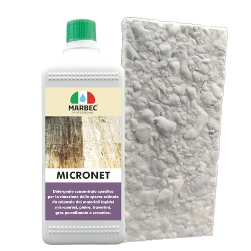 MARBEC Micronet 1L + Tampone Melamina Detergente per Pietre e Gres