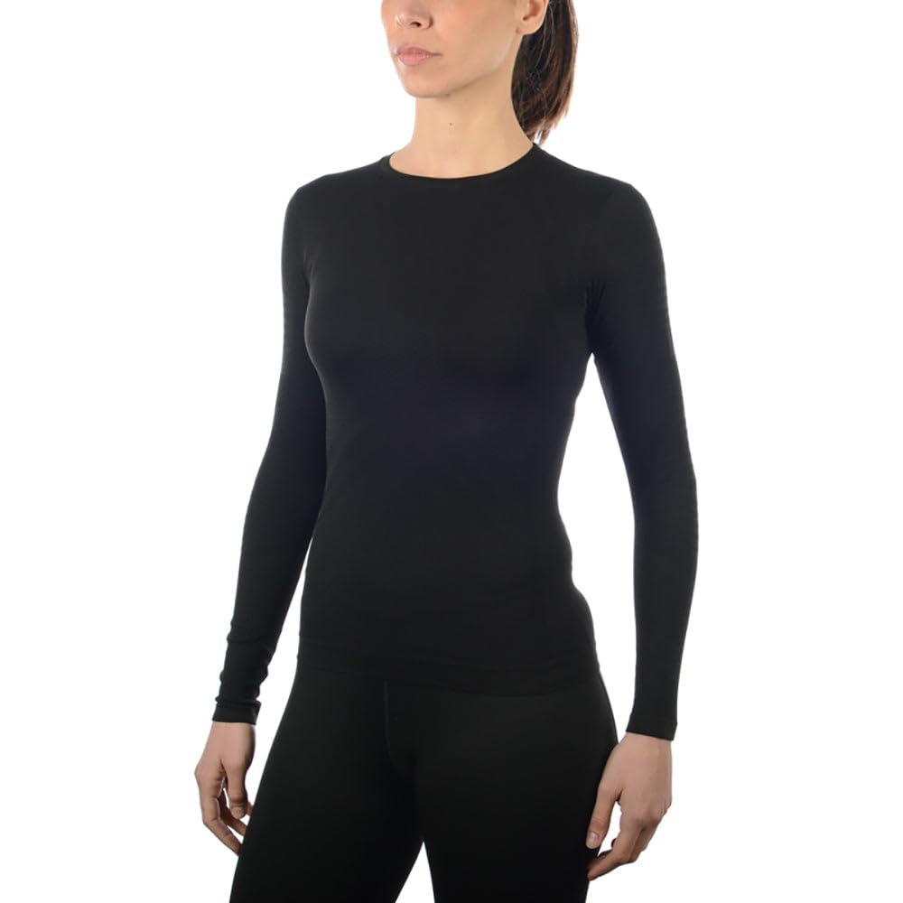 MICO Camiseta Manga Larga íntima Mujer esquí Active Skintech Cuello Redondo