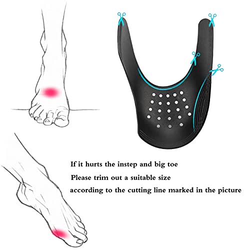 YAUNLEL 6 Pairs AntiWrinkle Shoe Crease Protector for Air Force Shoes, Sneaker and Casual Shoes