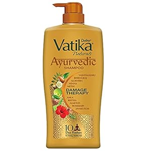 Dabur Vatika Ayurvedic Shampoo for Hair fall Control and Damage free Strong and Shiny hair – 1L