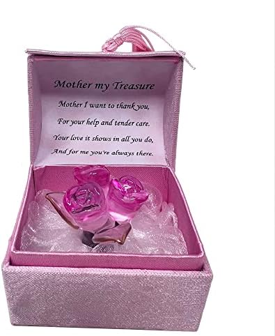 Treasure Chests Enclosing Crystal Figurines, Engraved with a Personalised Poem | Memorial Congratulations Gift for Special Occasions Including Birthday, Christmas, etc (My Sister)