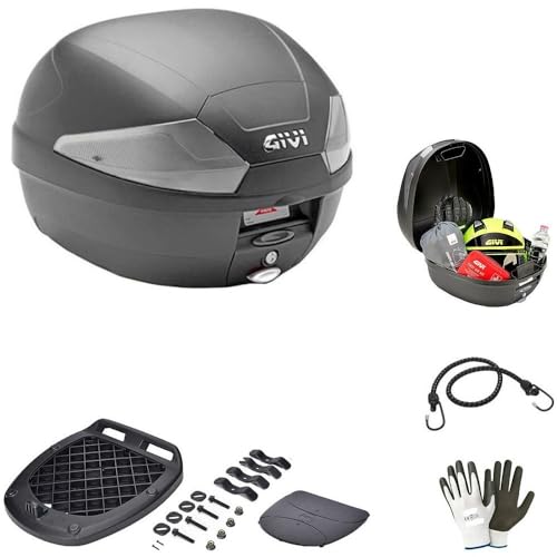 DESCRIZIONE PRODOTTO: BAULETTO GIVI B29NT2 Resistente all'acqua, Capacità 1 casco integrale, Capacità 1 casco jet, Capacità 1 casco modulare -Bauletto B29 TECH nero goffrato comprensivo di piastra e kit di montaggio universale. -Sistema di aggancio MONOLOCK -Capacità: 29 litri (1 casco modulare) -Sistema di chiusura Micro 1 -Buona rigidità di fondo e coperchio con peso ridotto al minimo -Catadiotri: fumè - tech -Misure: 399 x 407 x 309 mm -MAX LOAD 3 KG -VOLUME 29 LITRI. GIVI garan