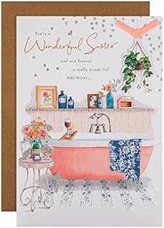 Hallmark Birthday Card for Sister - Classic Lucy Cromwell Illustrated Design