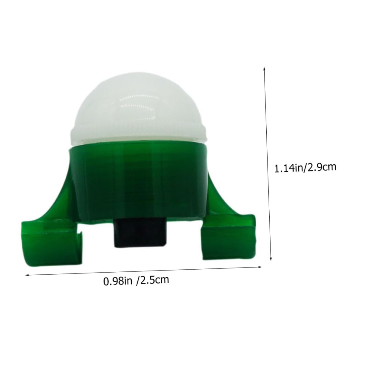 ibasenice Luce di Allarme dell'asta di Mare Lampada da Pesca Portatile Illuminazione per la Pesca Comoda Luce per Canna da Pesca Torcia da Pesca Professionale plastica Verde
