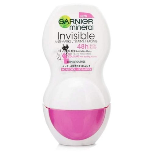Garnier Invisible Black White Colors Antiperspirant Roll-On Deodorant - 50 Ml #TOP15