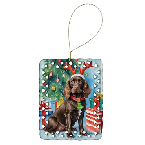 Caroline's Treasures Boykin Spaniel Dogs Hanging Christmas Ornament