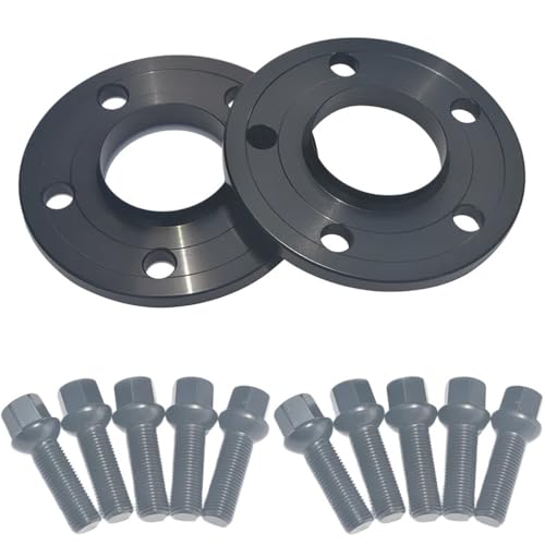 Entretoise de roue 5x112 en aluminium 10mm et 12mm avec boulons filetés pour Benz