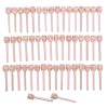 JZK 50 x Honinglepel, honinglift, honingspiraal, honingstok, 8 cm, voor bruiloft, verjaardag, babydouche, Kerstmis, party, dessertgereedschap