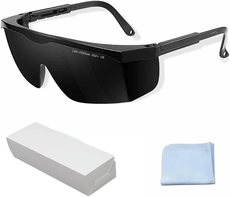 IPL 190nm-2000nm Laser Safety Glasses, Red Light Therapy Goggles | Laser Cosmetology Operator Eye Protection And Laser Hair Removal Treatment