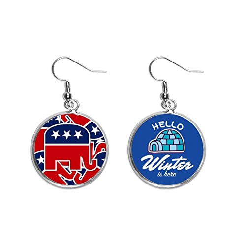 Pendientes de elefante republicano para lucir en cenas de gala invernales