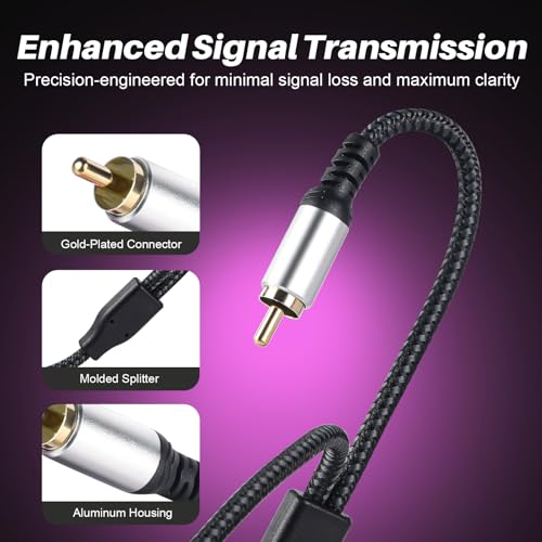 Cable RCA para DAC de escritorio y amplificador en estudio de música 5