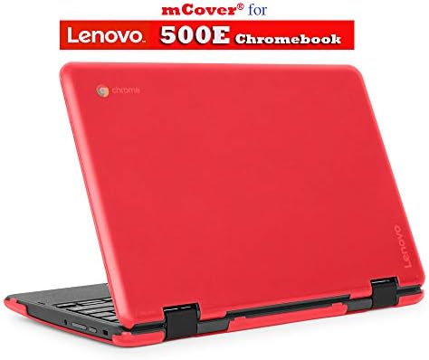 mCover Case Compatible for 2018~2021 11.6″ Lenovo 500E G1 G2 Chromebook Laptop Computers ONLY (NOT Fitting Any Other Lenovo Models ) – Red