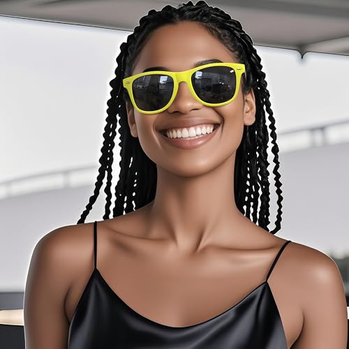 Image of Joopin Square Sunglasses Polarized UV400 Designer Sun Glasses Men Women | Oversized, Plastic Frame, Retro, Vintage, Unisex, Trendy Shades for Driving, Party, Fishing, Business, Costume