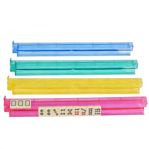 Set de 4 Racks de Mahjong de Acrílico Premium