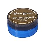 Cera Color Pelo Temporal Unisex Ingredientes Naturales Lavable Cera Para el Pelo Coloreada Aplicar para Halloween Party Cosplay, 80g Cera para el cabello, Tinte de cabello, peinado