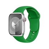DONEGANI C1 コンパチブル Apple Watch バンド アップルウォッチ Se Ultra 2 40mm 44mm 46mm 42mm 45mm 41mm 38mm 49mm シリーズ 10 9 8 7 6 5 4 3 スポーツ, シリコン, メンズ, レディース - グリーンクリスマス