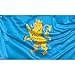 Produktbild Ivano-Frankivsk Region, Ukraine Flagge | Einzigartiger Designdruck | Made in EU (90 x 150 cm)