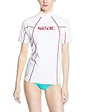 UV 97,5 UPF40+ Seac Damen Unterzieher Shirt Sun Guard Shorts, Weiß/Rosa, XS