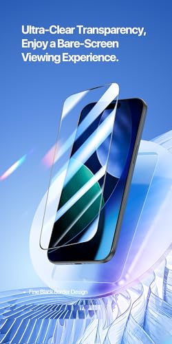 Image of TitanGuard Tempered Glass Screen Protector Guard Compatible for iPhone 17 Air (6.9 Inch) - 9H Hardness, Military Grade, Anti-Static, Easy Installation Kit - 1 PACK