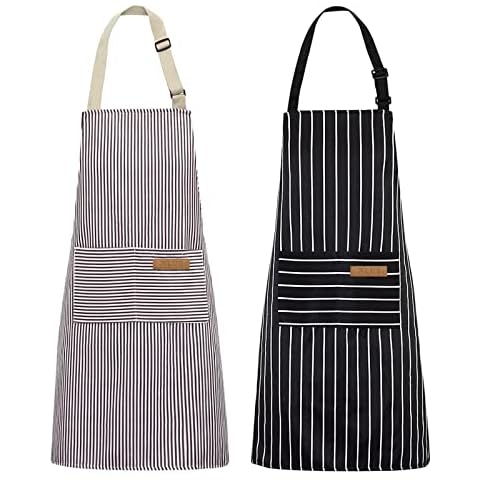 NLUS 2 Pack Kitchen Cooking Aprons Cover